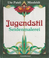 Jugendstil- Seidenmalerei von