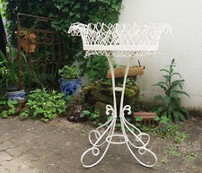 Alter Blumenständer Eisen oval, um 1910 Jugendstil Präsentationsständer