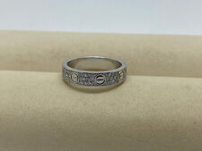 CARTIER Love Trauring Ausgefasst 18kt Weißgold Diamanten RW48 LP 8.350€