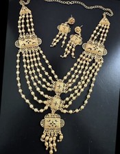 Gold Kette 22 Karat vergoldet Dubai Schmuck Altin Kaplama Kolye Taki Arabic