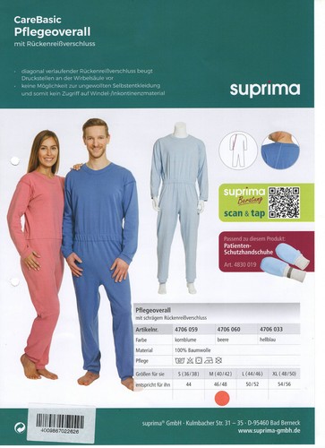 Suprima pflegeoverall zur - suprima,