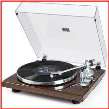 SeeYing Plattenspieler mit Riemenantrieb Bluetooth Vinyl-Schallplattenspieler...