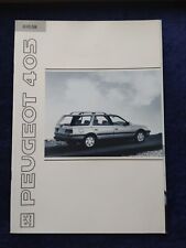 PEUGEOT 405 Break GLI GLD GRI 1.6 GRI 1.9 GRD GRDT SRI Prospekt 04.1991
