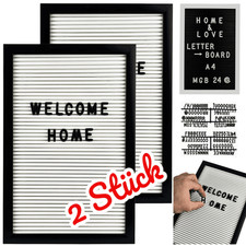 Letter Board A4 Stecktafel Memoboard Letterboard Buchstabentafel Tafel schwarz