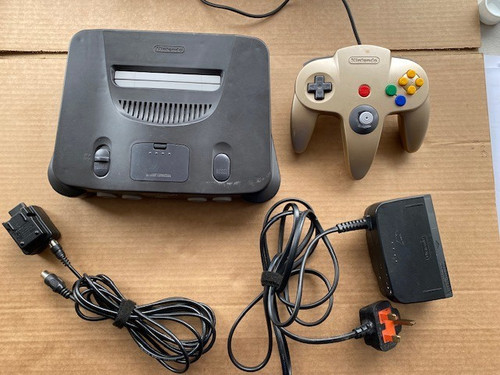 N64 konsole komplett set - konsole,