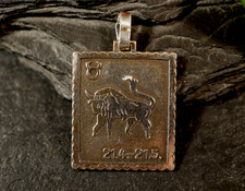 835 Silber Anhänger Eckig