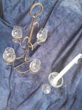 Getränke & Kerzenständer mit Gläsern + Glas Ständer