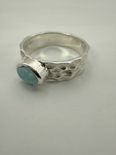 Larimar Ring 925 Silber –