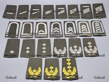 BUNDESWEHR - RANGSCHLAUFEN HEER WEISS / OLIV - DIENSTGRAD / RANG FREI WÄHLBAR