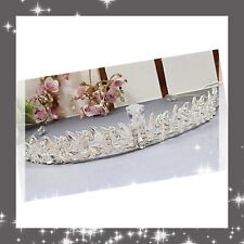 Diadem silber Hochzeit Braut Kommunion Prinzessin 