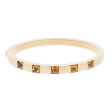 Cartier Tank Armreif mit 5 Citrine aus 750 Gelbgold Durchmesser 61 mm