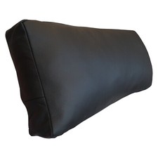 Schwarz Nackenkissen Lederkissen 60 x 22cm 100% Echt Leder Sofa Couch Kissen 