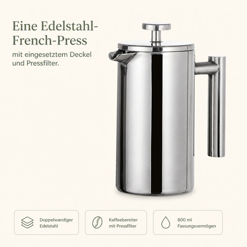 Lixada french press 800 - 800, ml