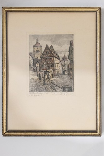 Original radierung plönlein - original, "plönlein"