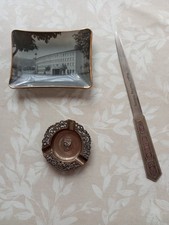 Konvolut aus 2 Aschenbechern und einem Brieföffner vom Vogel-Verlag Coburg aus d