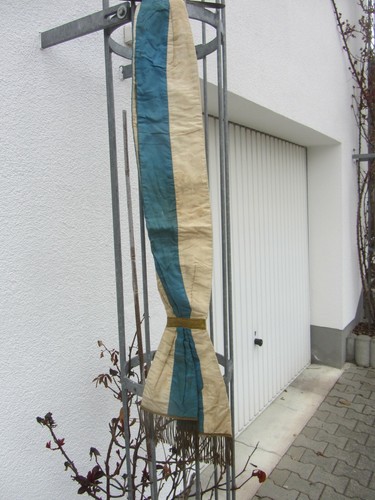 Fahnenband blau weiß - 3, blau/weiß