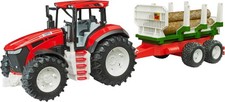 Bruder Spielzeug Roadmax 03453 Traktor Rückeanhänger Trecker Anhänger