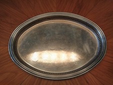 Versilbertes Art Deco Tablett