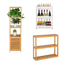 WOLTU Standregal aus Bambus