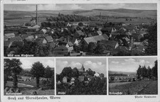 Wernshausen, Werra bei Schmalkalden, Bahnpost Stempel Eisenach-Lichtenfels