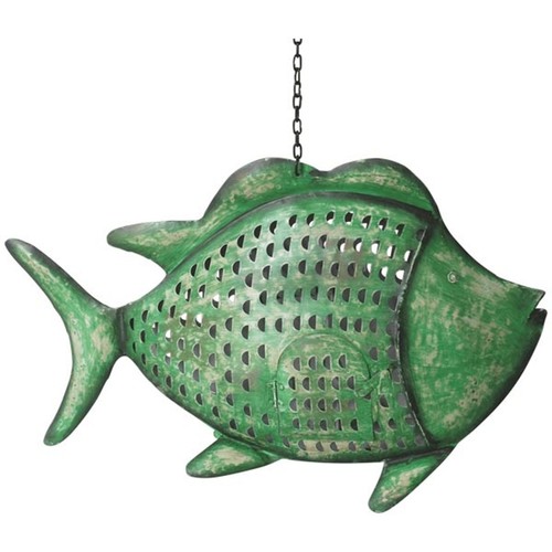 Metallfigur ganz großer fisch - großer,