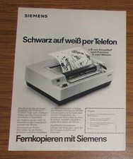 Seltene Werbung SIEMENS HF 1048 Fernkopierer Fax #3 1978