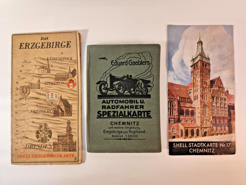 Shell landkarte erzgebirge - shell,