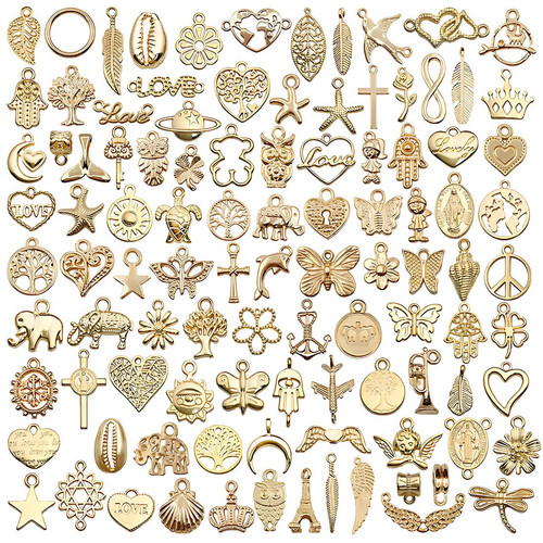 100 stück charms anhänger - 100,