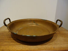 alte französiche Kupfer Sauteuse Schmorrpfanneaus flache Pfanne aus Frankreich