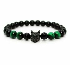 Armband Perlenoptik Wolfskopf