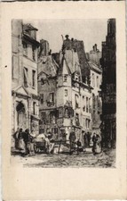 Alte Postkarte PARIS Rue de