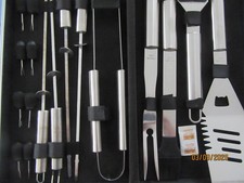 Grillbesteck, Edelstahl im Koffer