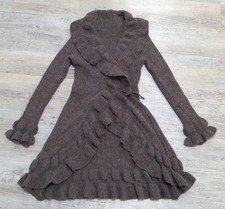 Strickjacke Longjacke braun