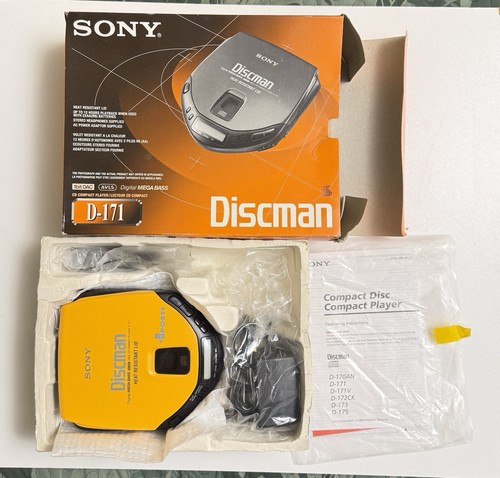 Sony 171 discman yellow - d-171,