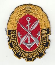 original DDR GST Aufnäher Ärmelaufnäher f. Bluse Jacke usw. unbenutzt