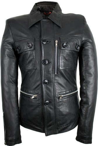 Damen lederjacke kurz mantel - lederjacke,