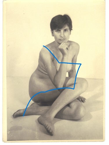 Vintage aktfoto 1950 - , um