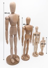 Gliederpuppe aus holz 40cm - gliederpuppe, 20-40cm