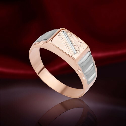 Siegel ring rotgold gold 585 - ring,