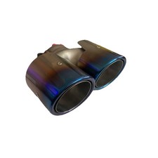 1 x Bull-X - End Rohre - Typ 19 Titan versetzt RE-2x89mm -Ø64 JDM HGERY289B-TIT 