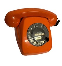Wählscheibentelefon altesTelefon Post  FeTAp 611-2a  Siemens orange Vintage 1980