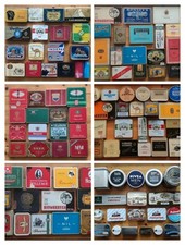 Alte Konvolut 105 Blech Schachteln und Blech Dosen 