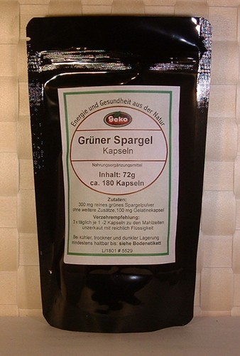 Grüner spargel kapseln - spargel-kapseln, 72g