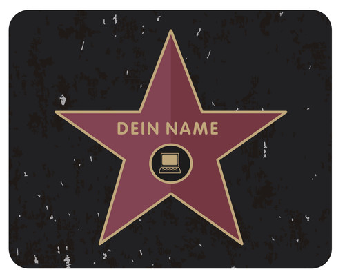 Mousepad walk fame mit name - fame,