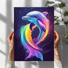  Regenbogen Delfin Premium