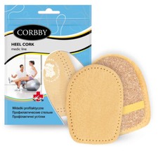 Fersenkissen Fersenkeil Kork Fersenpolster Corbby Heel Cork Orthopädisch Leder