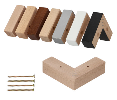 Eckige möbelbeine aus - möbelbeine, holz