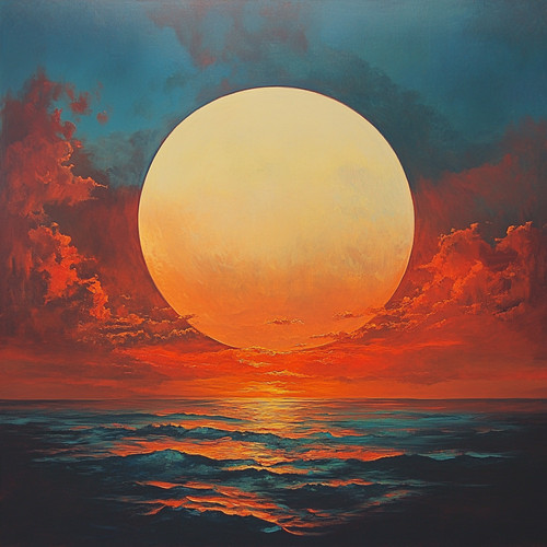 Goldener sonnenuntergang - goldener,