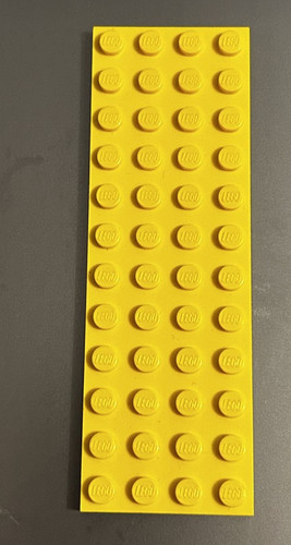 Gelb lego 4x12 noppen - gelb,