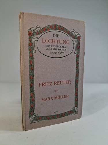 Fritz reuter erstausgabe - fritz, reuter.